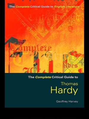 cover image of Thomas Hardy